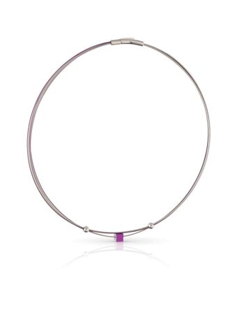 Collier Small Cube C230 - VIOLET 1
