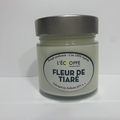 BOUGIE PARFUMEE CIRE 100 % VEGETALE SOJA - 180 G FLEUR DE TIARE