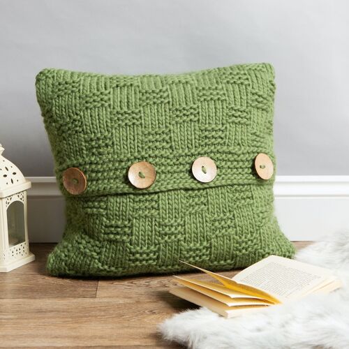 Basketweave Cushion Cover Knitting Kit