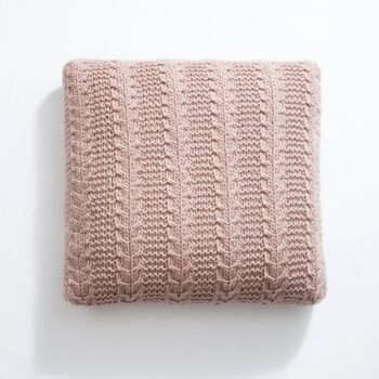 Kit de tricot pour housse de coussin câble géant 2