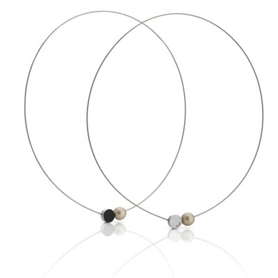 Necklace Mini Ball C192 - Silver | gold