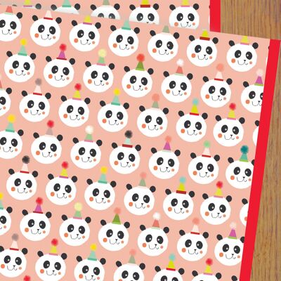 Papier d'emballage cadeau Panda WP107