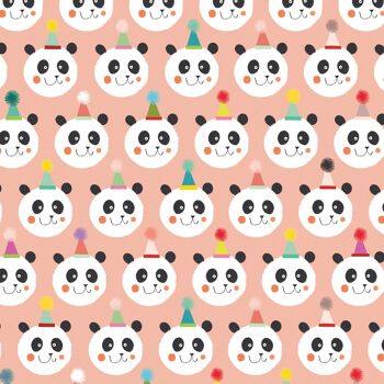 Papier d'emballage cadeau Panda WP107 2