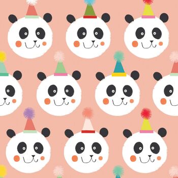 Papier d'emballage cadeau Panda WP107 3