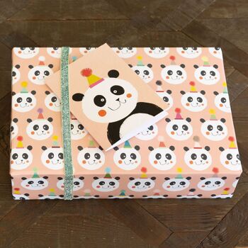 Papier d'emballage cadeau Panda WP107 4