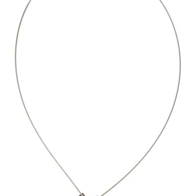 Collier Carré et rectangle C206 - Noir