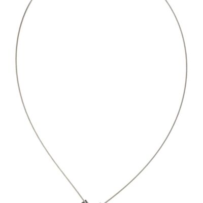 Necklace Square and rectangle C206 - Black