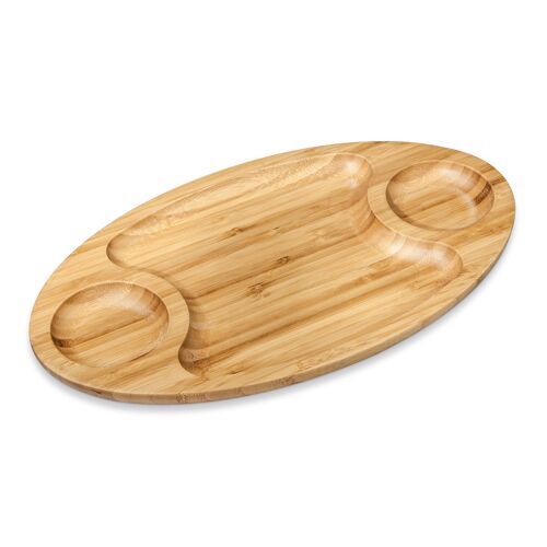 3 Section Bamboo Platter WL‑771041/A