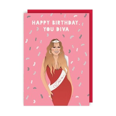 Mariah Carey Birthday Card pack of 6