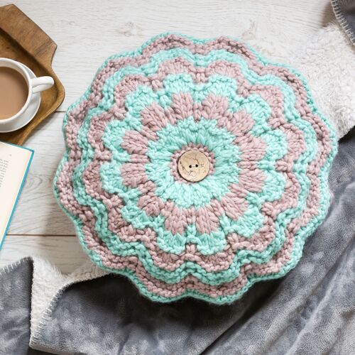 Petal Cushion Cover Knitting Kit