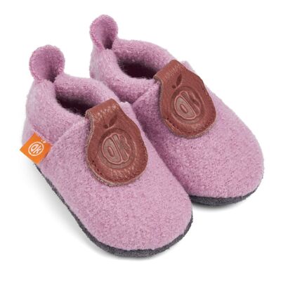 Wool felt slippers - Uni lilac