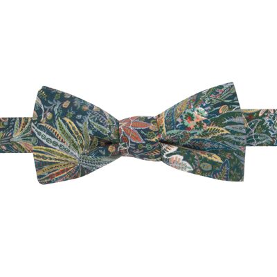 Liberty Havana green bow tie