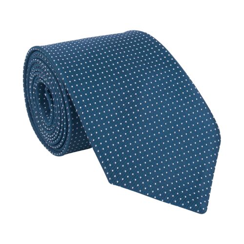 Cravate Soie Venezia bleu moyen