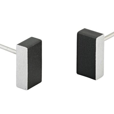 Clou d'Oreille Rectangle O23 - Noir