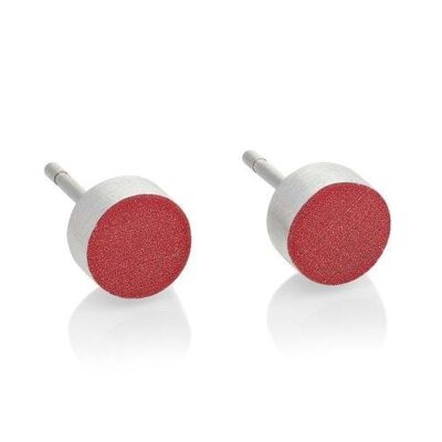 Ear stud Small round different colors O36 - Red