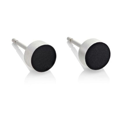 Ear stud Small round different colors O36 - Black