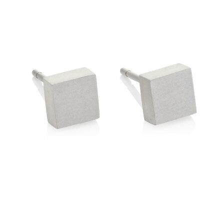 Ear stud Small square different colors O37 - Mat