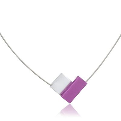 Necklace V-shape C150 - Purple