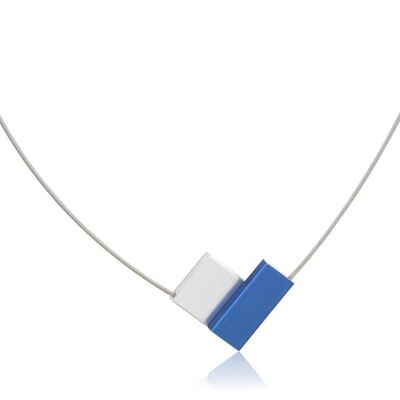 Necklace V-shape C150 - Blue