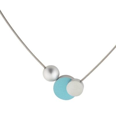 Necklace Bullet with circles C138 - Blue | Green