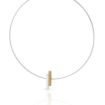 Necklace Simple bars C116 - Gold | Yellow