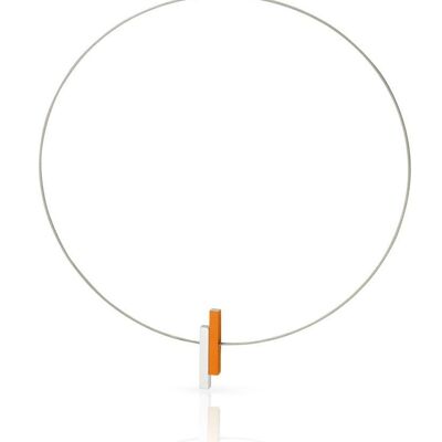 Halskette Einfache Stangen C116 - Orange