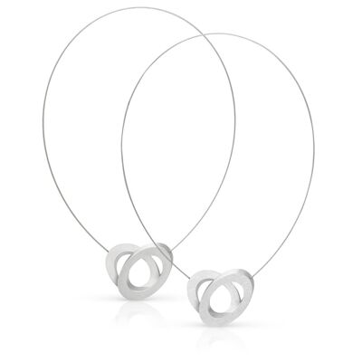 Necklace Ovals on top of each other C70 - Mat