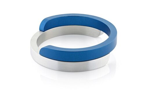 Armband Dubbele C verschillende kleuren A2 - Blauw