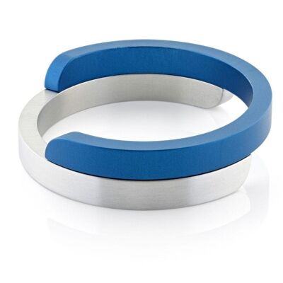 Armband Dubbele C verschillende kleuren A2 - Blauw
