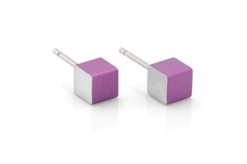 Cubes de Bijoux d'Oreille O28 - Violet