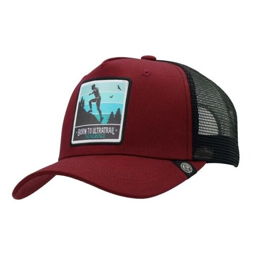 8433856069969 - Gorra Trucker Born to Ultratrail Rojo The Indian Face para hombre y mujer