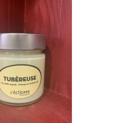 SCENTED CANDLE 100% VEGETABLE SOY WAX - 180 G TUBEROSE