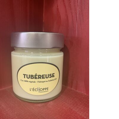 SCENTED CANDLE 100% VEGETABLE SOYA WAX - 180 G TUBEREUSE