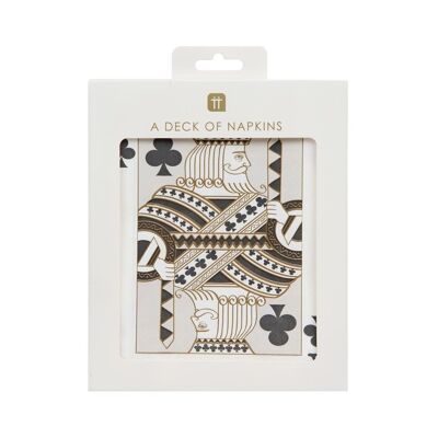 Spielkarten-Servietten – 20er-Pack
