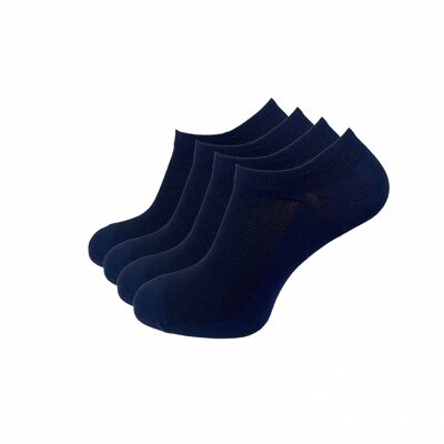 Calcetines deportivos transpirables, paquete de 4, azul