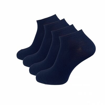 Sneaker socks, 4-pack, blue