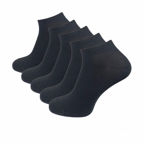 Sneaker Socken, 5er Pack, grau