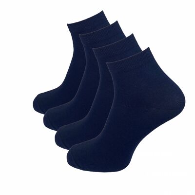 Socquettes, pack de 4, bleu