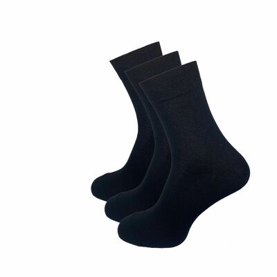 Klassische Socken, 3er Pack, schwarz