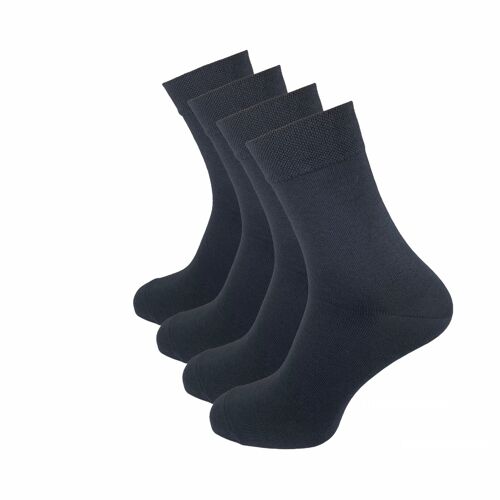 Klassische Socken, 4er Pack, grau