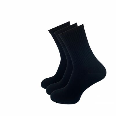 Tennis socks, 3-pack, black