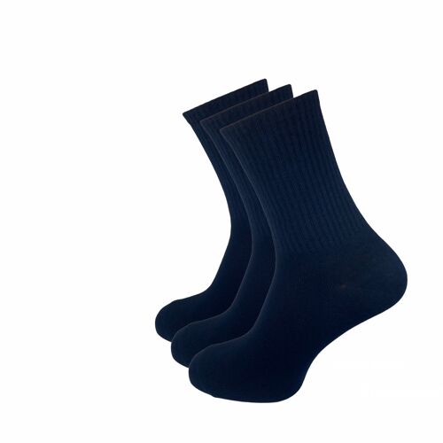 Tennissocken, 3er Pack, blau