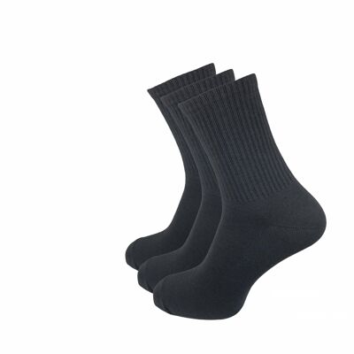 Calcetines de tenis, pack de 3, gris