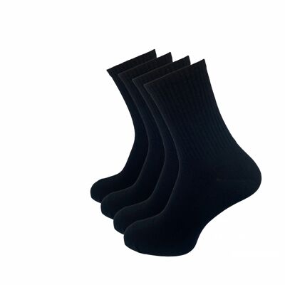 Tennis socks, 4-pack, black