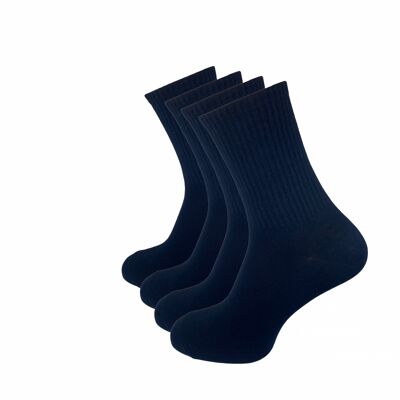 Chaussettes de tennis, pack de 4, bleu