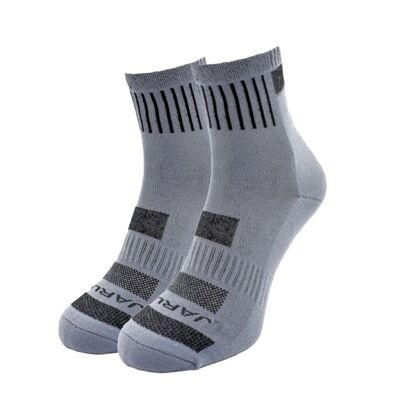 Short - Chaussettes de randonnée Crew, lot de 2, gris clair