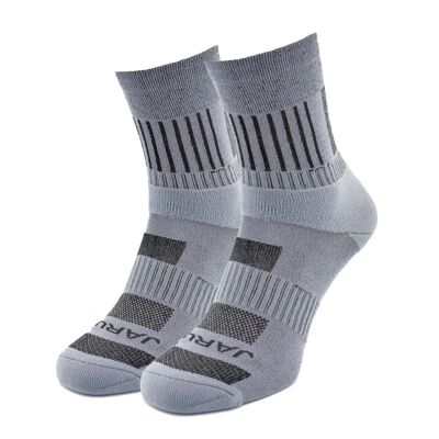 Chaussettes de randonnée Crew, lot de 2, gris clair