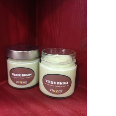 SCENTED CANDLE 100% VEGETABLE SOYA WAX - 180 G OLD RUM