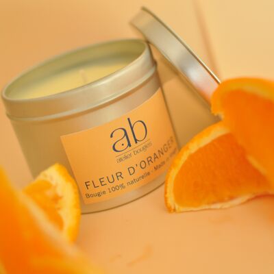 Artisanal scented candle Orange Blossom 180 gr