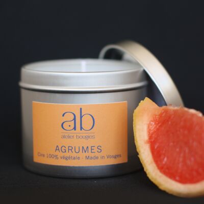 Citrus scented artisanal candle 180 gr